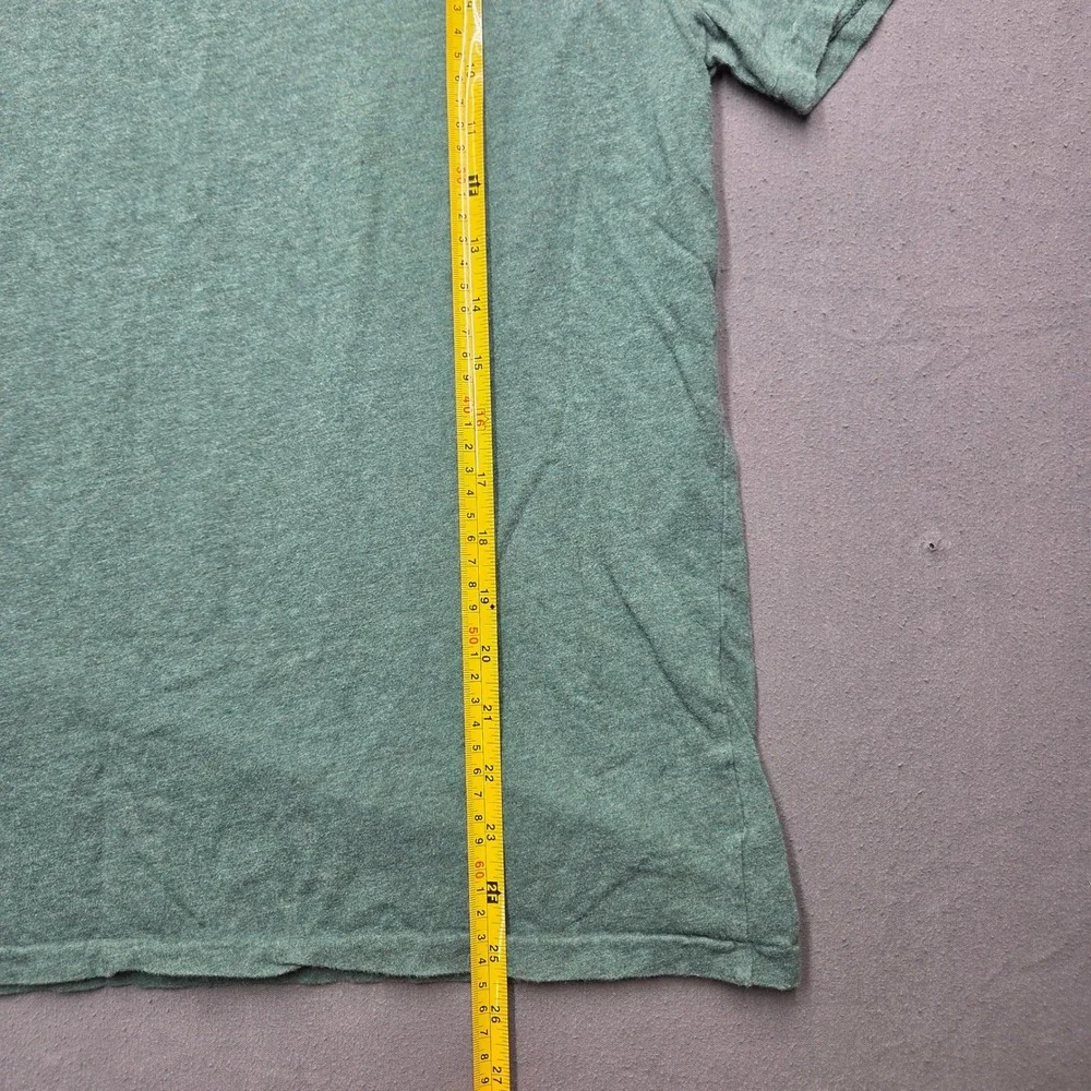 Polo Ralph Lauren Mens V-Neck T-Shirt Green Heathered Pony Logo Size M